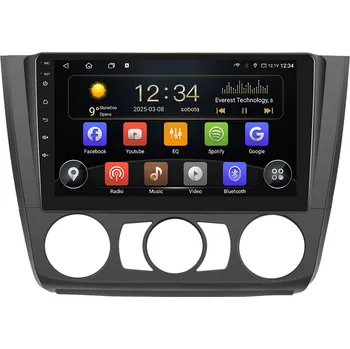 Autorádio Isudar 2DIN autorádio T72-IEV45 Android, BMW E81 / E82 / E87 / E88 s manuální klimatizací