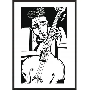 Obraz OBRAZ PLAKÁT V RÁMU 33x43 cm Jazz P815