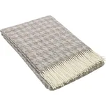 Vlněný pléd šedý - kohoutí stopy