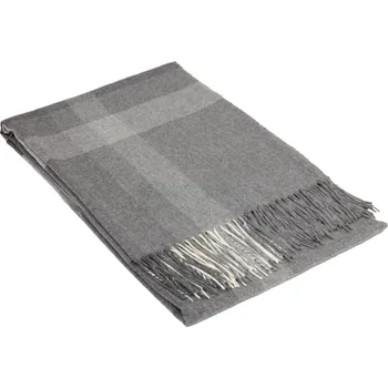 deka Deka Larisa Vlněný pléd šedá kostka 140 x 200 cm