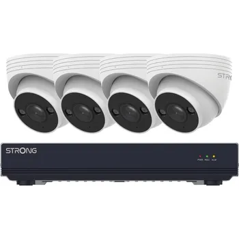IP kamera STRONG TUR05DL0-P PoE KIT Turret 5Mpix 1x NVR NVR1120-8P 4x IP kamera TUR05DL0-P HDMI VGA USB LAN