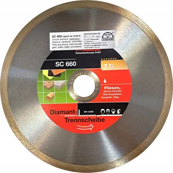 Řezný kotouč Diamantový řezný kotouč Tediam 200x25,4 mm