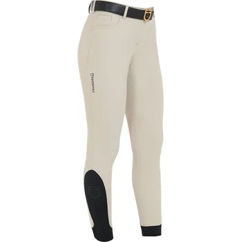 Jezdecké kalhoty EQUESTRO Rajtky Zenda Light Equestro, s gripem na kolenou, dámské, oxford tan 36