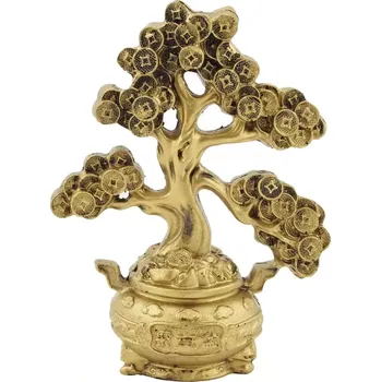 Soška Strom života s mincemi resin12 cm