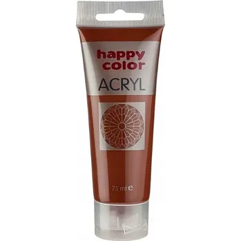 Vodová barva AKRYLOVÉ BARVY 75 ml v tubě teplá hnědá HAPPY COLOR