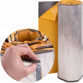 akustická pěna PĚNOVÁ PODLOŽKA 1CM HLINÍKOVÁ FÓLIE ODHLUČŇOVACÍ 10mm TEPLOTNĚ ODOLNÁ