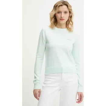 Dámský svetr Svetr z vlněné směsi 2NDDAY Lance dámský, tyrkysová barva, lehký, 2252340408 06X, vel. M