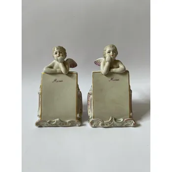 PORCELÁNOVÉ PÁROVÉ STOJÁNKY MENU - ANDĚLÉ