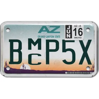 Plechová cedule Americká SPZ Arizona BMCP5X moto