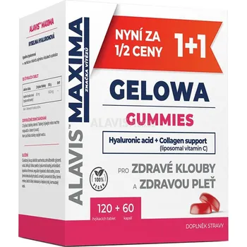 Doplněk stravy Alavis Maxima Gelowa Gummies 120 žvýkacích tablet + 60 kapslí