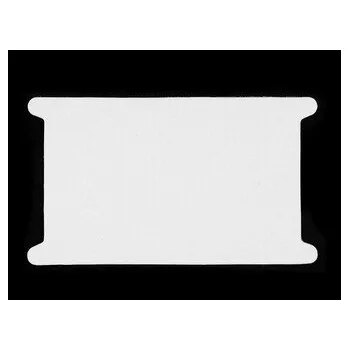 Papírová karta 12,5x22,5 cm s výřezem - 1100 ks - bílá