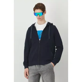 Pánská mikina Mikina Medicine pánská, tmavomodrá barva, s kapucí, hladká RS25.BLM604 59X, vel. S