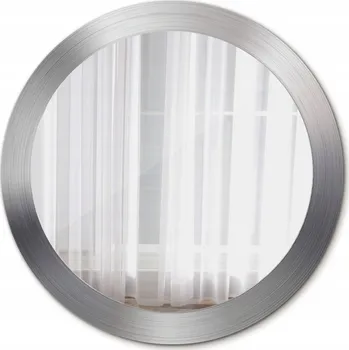 Zrcadlo Kulaté Zrcadlo na Zeď Imitace kovu 80cm