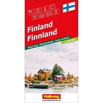 Hallwag Strassenkarte Finnland 1:650.000