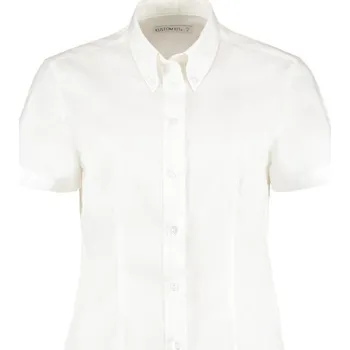 Kustom Kit Košile KK 701 Oxford, krátký rukáv, dámská COT4307010012a-white Bílá XXS