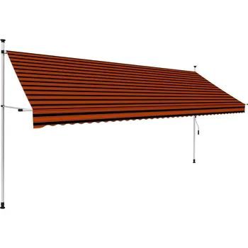 Stínicí technika Ručně zatahovací markýza 100 cm antracitová