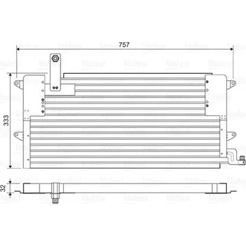 Výparník klimatizace Kondenzátor, klimatizace VALEO 822586