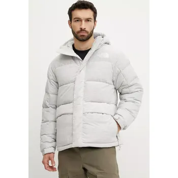Péřová bunda The North Face Regrind HMLYN šedá barva, zimní, oversize, NF0A8BNKLE71 09X, vel. XL
