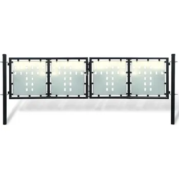 branka Černá jednokřídlá plotová brána 300 x 125 cm