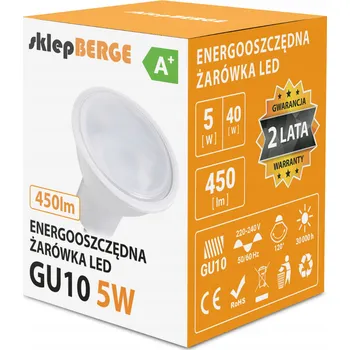 Osvětlení Berge LED žárovka GU10 5W 230V 440lm 2800/3300K