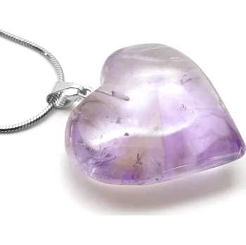 Přívěsek Přívěsek ametyst srdce Fia - velké