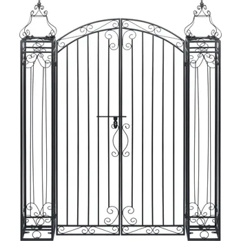 brána Okrasná zahradní brána tepané železo 122 x 20,5 x 100 cm