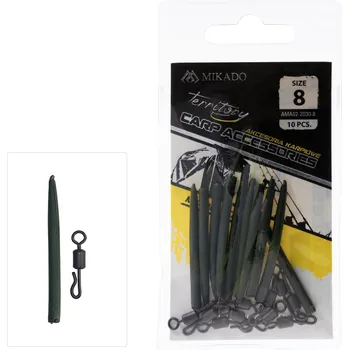 Rybářský háček Mikado OBRATLÍK - QUICK CHANGE S ANTI-TANGLE GUMIČKOU - 10 ks Velikost: vel. 8