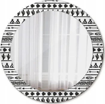 Zrcadlo Kulaté Zrcadlo na Zeď Boho minimalistické 70 cm