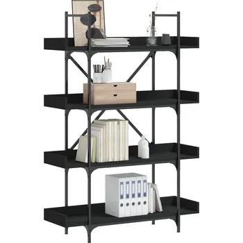 Knihovna Knihovna se 4 policemi kouřový dub 100 x 33 x 145,5 cm kompozit