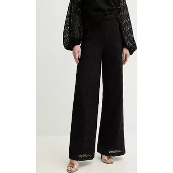 Dámské kalhoty Bavlněné kalhoty Twinset dámské, černá barva, zvony, high waist, 251TP2409 99X, vel. 34