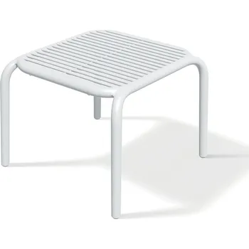 Konferenční stolek Zahradní odkládací stolek BRENES II. 54,5x53,5x41,5 cm bílý