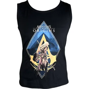 Pánské tílko Pánské bavlněné tílko ASSASSINS černé 980-302 Velikost: S