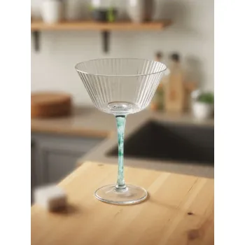 Sklenice Sinsay - Rýhované koktejlové skleničky, sada 2 kusů - bílá - 047EQ-00X - 047EQ-00X-ONE