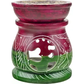 Aroma lampa Aromalampa kamenná 5Barev Om a sloni 8 cm