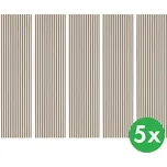 B2B Partner Dřevěný akustický panel, 2400 x 600 mm, černý podklad, balení 5 ks, bříza