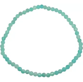 Náramek Amazonit náramek jemný, fazetovaný 3 mm