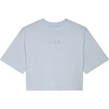 Dámské tričko Dámské triko Fox Womens Wordmark Oversized Premium Crop Tee Pale Blue 31984-264 25/26 L