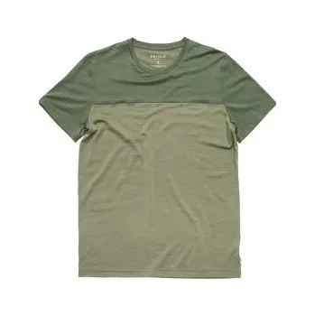 Devold Classic Linear Tee Men 421C FOREST/LICHEN zelená XXL