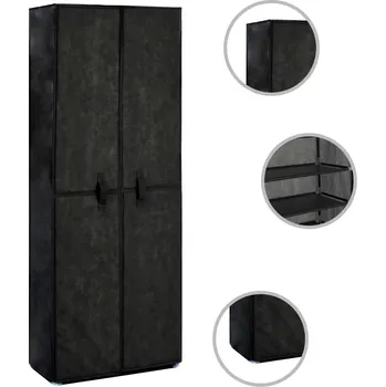 Botník Botník černý 60 x 28 x 90 cm textil