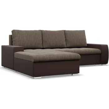 Sedací souprava Sedací souprava AURORA LEVÁ výběr z barev LAWA 02 + REAL 66 hnědá + hnědá