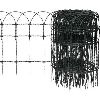 Plot Zahradní plot práškované železo 25 x 0,4 m