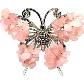 Růženínový motýl k dekoraci, 8 x 7 cm