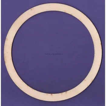 Dřevěná hračka Dřevěný výřez, D59, lapač snů, kruh, 24,5cm, 1ks