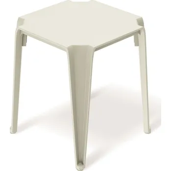 Konferenční stolek Zahradní odkládací stolek LOTTIES 39,6x39,6x46,5 cm béžový