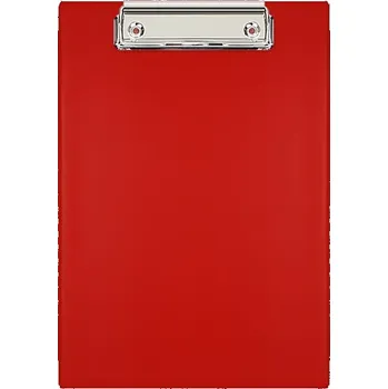 Psací podložka Podložka s klipem A5 Biurfol – kancelářská deska s klipem, červená