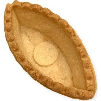 Forma na pečení Dortisimo Košíček na tartaletky lodička máslová světlá 6,7 cm (24 ks)