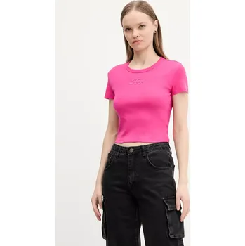 Pánské tričko Bavlněné tričko HUGO Delanor_2 růžová barva, 50539132 42X, vel. XS