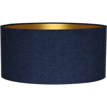 Stojací lampa Stínidlo pro stojací/závěsnou lampu Válec 40/20 cm E27 Tmavě modrá + Zlatá AREZZO