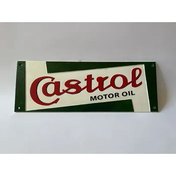 Plechová cedule CASTROL MOTOR OIL - LITINOVÁ CEDULE