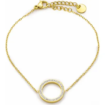 Náramek BRUNOshop.cz Náramek KROUŽEK s kamínky GOLD
